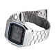 thumbnail image 5 of Reloj digital musulmán sin tensión para hombres recordatorio de oración correa Streel sin tensión reloj multifuncional resistente al agua caja plateada cuerpo blanco ANGGREK Otros, 5 of 8