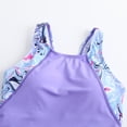 thumbnail image 6 of XEGLSBU Girls Youth 1 Piece Swimsuit Swimwear Tie Dye Girls' Training Swimsuit for Swimming Full Cubit Racing Swimwear Purple Size 8-9 Years, 6 of 9
