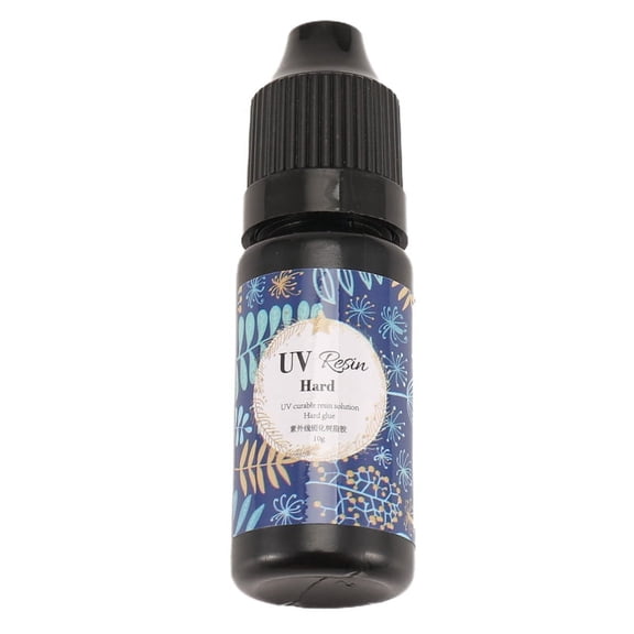 Hard UV Resin Glue Clear Ultraviolet Curing Quick Drying Epoxy Resin UV Glue DIY Jewelry Making Tools, 10G