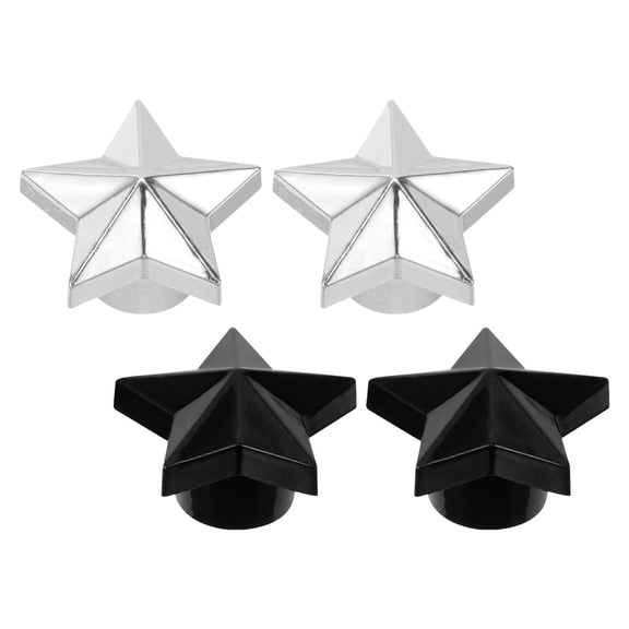 Mobutofu Durable Star-Shaped Valve Stem Covers for Car Protection