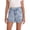 Light Blue, variant on LWNYDPLSD Girl Denim Shorts Elastic Waisted Ripped Jean Shorts for Kids Vintage Frayed Hem Jorts Teens Girl Summer Streetwear Clothes