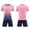 j42-Pink, variant on LIIPEE Summer Outfits For Boys Athleisure Gradient Color Short Sleeve Tees Solid Color Shorts 2 Piece Set Kids Quick Drying Breathable Sports Outfit Sets,13-14 Years