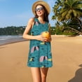 thumbnail image 3 of Disketp Dachshund Dog para Vestido sin Mangas para Mujeres, Vestidos de Verano para Mujeres, Casual y Holgado para la Playa, 3 of 7