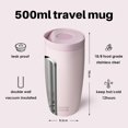 thumbnail image 3 of czcpp-Insulated Coffee Cup, 500ml, Baby Blue (Baby Pink), 3 of 4