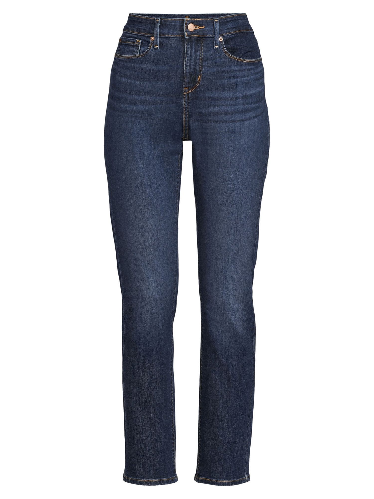Signature by Levi Strauss & Co. Women's and Women's Plus Size Mid Rise Modern Straight Jeans, Sizes 2-28 - image 5 of 8
