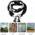 BIGLUFU Motorcycle Lock Chain, Heavy Duty 120cm, Hardened Steel for