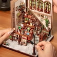 thumbnail image 6 of Book Nook Kit - DIY Miniature House Kit for Adults, Dollhouse Booknook Library Tiny House Bookshelf Decor 3D Wooden Puzzle, 6 of 8
