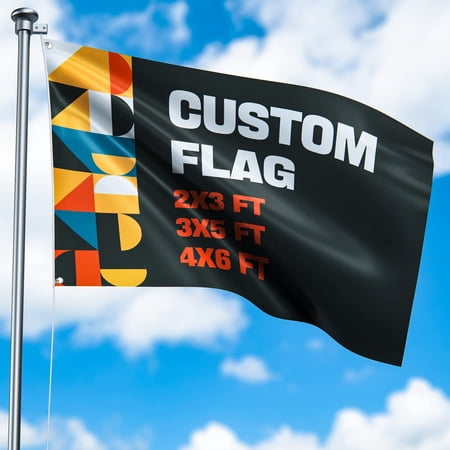 Custom Flag Personalized Yard Flags Add Your Own Text/Photo/Logo ...