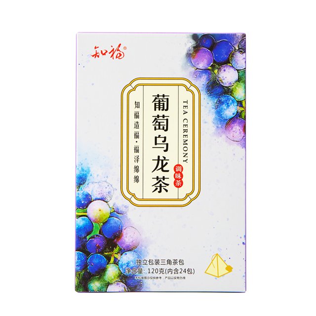 Té Oolong de uva, 24 unidades, bolsas de té de frutas frías, bebidas de ocio para el tiempo libre de la mañana y la tarde
