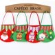 thumbnail image 1 of leyfeng Bolsas de regalo de dulces de Navidad para niños Bolsas de manzana de Navidad tridimensionales de punto Papá Noel, muñeco de nieve, alce, oso, 1 of 5