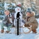 thumbnail image 1 of Medidor de nieve, vara para medir la nieve, estación meteorológica para exteriores, arte en metal, pulgadas, decoración festiva para jardín, mediciones precisas, fácil de usar, marco de, 1 of 8