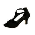 thumbnail image 2 of Hoshose High Heel Sandals for Women Slip On Comfort Dress Stiletto Sandals Party, 2 of 9
