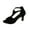 Black, variant on Orthopedic Heels for Women Summer Dressy Open Toe Fish Mouth Dress Shoes Comfy Solid Color Side Cutout Kitten Heeled Sandals with Back Zipper