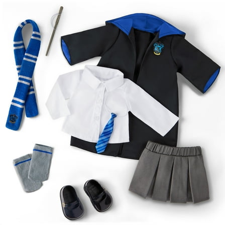 Harry Potter ™ Ravenclaw ™ School Uniform with Wand for 18-inch Dolls Toys Kids 5 Years  