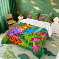 thumbnail image 2 of Erosebridal Cartoon Dinosaurs Queen Comforter Set for Kids, Wild Animal Bedding Comforter Set, 2 of 6