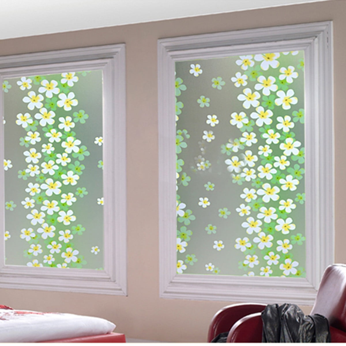 18''x79'' Static Glass Films Window Privacy Film Decorative Lilac