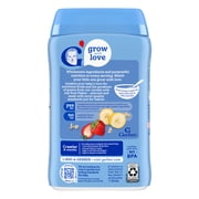 Gerber Stage 3 Baby Food, Oatmeal Banana Strawberry Cereal, Baby Oatmeal Cereal 8 oz