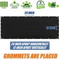 thumbnail image 4 of Amgo Custom Made 6' x 42' Black Fence Privacy Screen Windscreen with Bindings & Grommets, Heavy Duty for Commercial and Residential, 90% Blockage, Cable Zip Ties Included (We Customize), 4 of 9