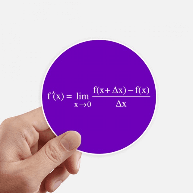 Expressions de Formules Mathématiques Approvisionnement Autocollant Mural Rond Valise Ordinateur Portable Étiquette Pare-Chocs
