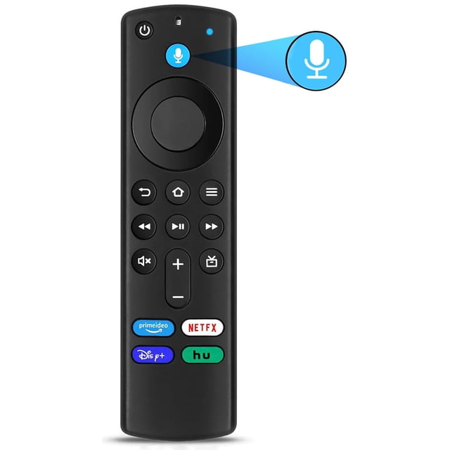 Nuevo reemplazo remoto por voz para FireStick TV de 3.ª generación (L5B83G), apto para TV Stick/4K Max, 2.ª generación, Lite, Cube (1.ª generación y 3.ª generación), para TV (3.ª generación, diseño co