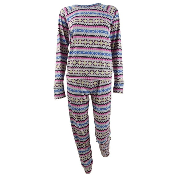 Jenni Women's Printed Pajamas & Hair Scrunchie 3pc Set