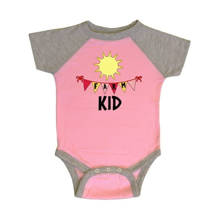 

Inktastic Farm Kid Flags and Sun Gift Baby Boy or Baby Girl Bodysuit