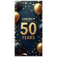thumbnail image 2 of LUUFILx Cheers to 50 Years Backdrop Banner Decorations Golden Anniversary Party Supplies Photo Prop Background Balloon Decors Celebration Event Scenic Display, 2 of 8