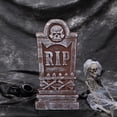 thumbnail image 4 of Halloween 3D Tombstone Decoration, Spooky Graveyard Headstone Prop for Haunted House, Lightweight Foam RIP Tombstone for Halloween Party Yard Lawn Outdoor Decor, 4 of 5