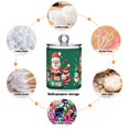 thumbnail image 6 of Yayeee 4 Pack Qtip Holder Bathroom Cotton Swab Canister with Lid Clear Dispenser Set, Cute Christmas Pattern, 6 of 6