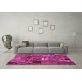 thumbnail image 3 of Ahgly Company Indoor Round Patchwork Purple Transitional Area Rugs, 3' Round, 3 of 4