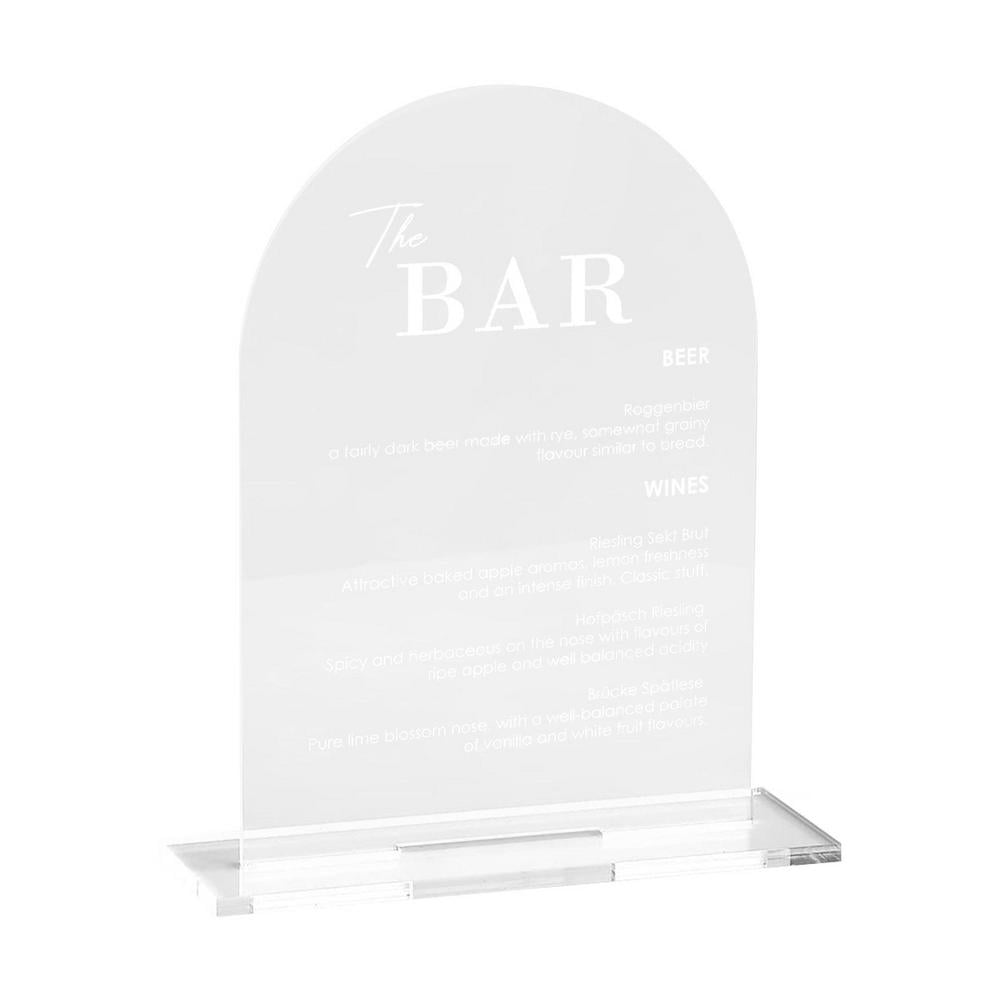 Huoge Wedding Table Numbers Set of 5pcs Acrylic Table Sign Cards with