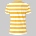 thumbnail image 7 of Men's Short Sleeved Crew Neck T Shirt Casual Top Loose Fit Athletic Running Gym Workout Tee Tops XL Yellow Men's Short Sleeved T Shirt, 7 of 7