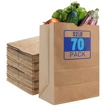 Duro Gusset Fold Top Paper Bags, Brown, 500 Ct - Walmart.com