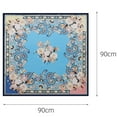 thumbnail image 3 of Xysaqa 35"x35" Square Silk Like Head Scarf - Women's Fashion Silk Feeling Scarf for Hair Wrapping and Sleeping at Night Clearance, 3 of 4