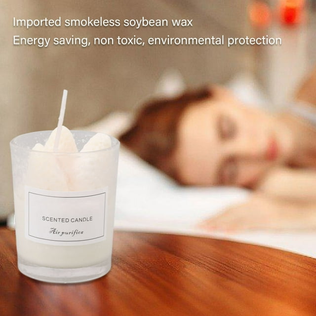 Juego de 2 velas de aromaterapia de soja con cera perfumada, regalo de cumpleaños para relajarse y aliviar el estrés, tipo A, fresa.