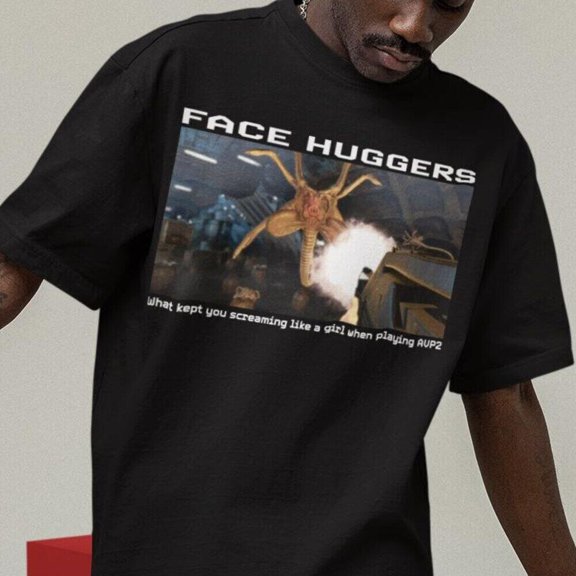 Face Hugger Shirt -graphic tees,funny shirt,meme shirt,funny alien t-shirt,alien