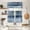 Art Blue, variant on Sea and Beach Beautiful Beach Kitchen Curtain Set for Small Window Curtains Half Window Treatments Tier Curtains Short Valance for Living Roomrod Pocket Windows Curtain Set 3 Panels