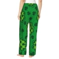 thumbnail image 3 of Naloa St Patrick's Day5 Print Women’s Ultra-Soft Comfy Pajama Lounge Pants with Pockets & Drawstring, 3 of 8