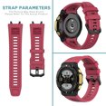 thumbnail image 4 of Correa de reloj de silicona con reemplazo de correa de reloj de herramientas para Amazfit T-Rex 2 A2169, 4 of 9