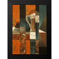 thumbnail image 2 of Gris, Juan 18x24 Black Modern Framed Museum Art Print Titled - Playing Cards and Glass of Beer, 2 of 5
