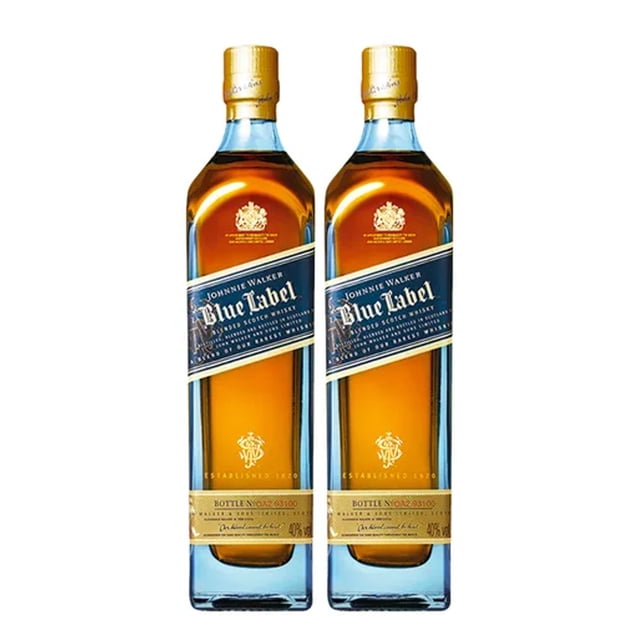 Pack de 2 Whisky Johnnie Walker Blend Blue Label 750 ml Johnnie Walker Blend Blue Label