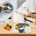 thumbnail image 3 of Yayeee Drying Mat for Kitchen Counter Dishes Microfiber Coffee Decorative Pad, Black Cat Plants, 3 of 9