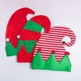 thumbnail image 3 of ZQUUVOU Senta Hat Christmas Hat Unisex Felt Elf Hat Holiday Hat Classic Santa Hat for New Year Party Gift Accessory Pink, 3 of 3