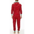 thumbnail image 4 of HYwys Christmas Family Matching Hoodie Pajamas Jumpsuit Reindeer Pattern Long Sleeve Romper Zipper Pjs for Women, 4 of 6
