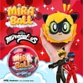 thumbnail image 5 of Miraculous Ladybug, 4-1 Surprise Miraball, 3 Pack, Toys for Kids with Collectible Character Metal Ball, Kwami Plush, Glittery Stickers and White Ribbon, Wyncor, 5 of 9