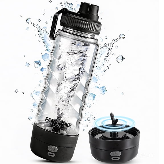 Electric Protein Shaker Bottle, 24 oz USB C Rechargeable Electric Mixer, Shaker Cups for Protein Shakes and Meal Replacements, Portable Blender Self Mixing Cup for Gym Workout, Transparent