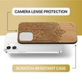 thumbnail image 6 of Case Yard Wooden Case Outside Soft TPU Silicone, Slim Fit Shockproof Wood Protective Phone Cover for Girls Boys Men and Women, Supports Wireless Charging Lara Mandala Design case for iPhone-12-Mini, 6 of 7