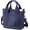 Blue, variant on Small Tote Bag with Zipper, 2024 Canvas Multi-Pocket Crossbody Bag Shoulder Bag Satchel Hobo Bag Messenger Bag Denim Army Green