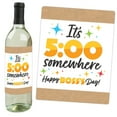 thumbnail image 5 of Big Dot of Happiness Happy Boss's Day - Best Boss Ever Decorations for Women and Men - Wine Bottle Label Stickers - Set of 4, 5 of 8