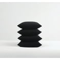 thumbnail image 3 of Truly Soft Everyday Black 4 Pack King Pillowcase, Solid Color Themed, Adult Bedding, Oeko-TEX Certified, 3 of 9